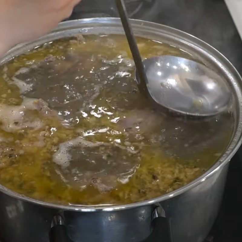 Bước 3 Nấu nước lèo bánh canh vịt xiêm Bánh canh bột xắt miền Tây