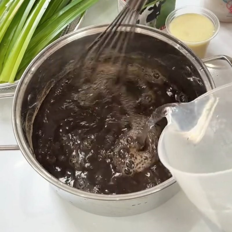 Bước 1 Nấu sương sáo Sữa dừa sương sáo