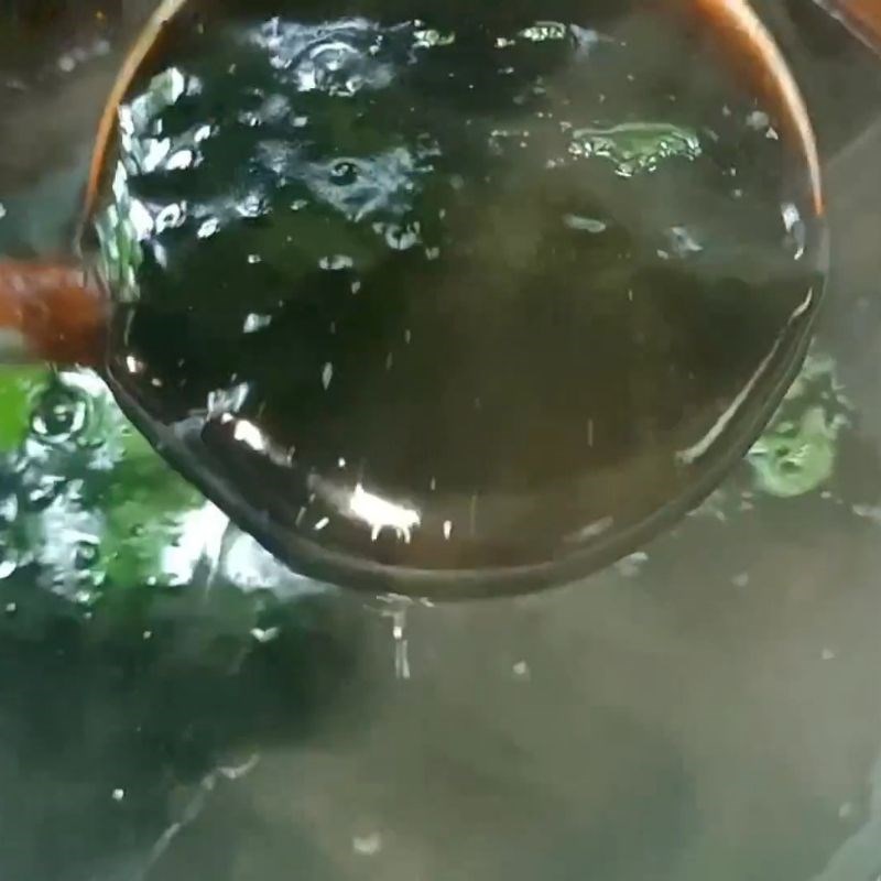 Bước 4 Nấu sương sáo Chè xoa xoa hạt lựu