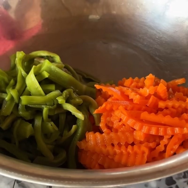 Bước 4 Ngâm chua rau củ Gỏi rau tiến vua tôm thịt