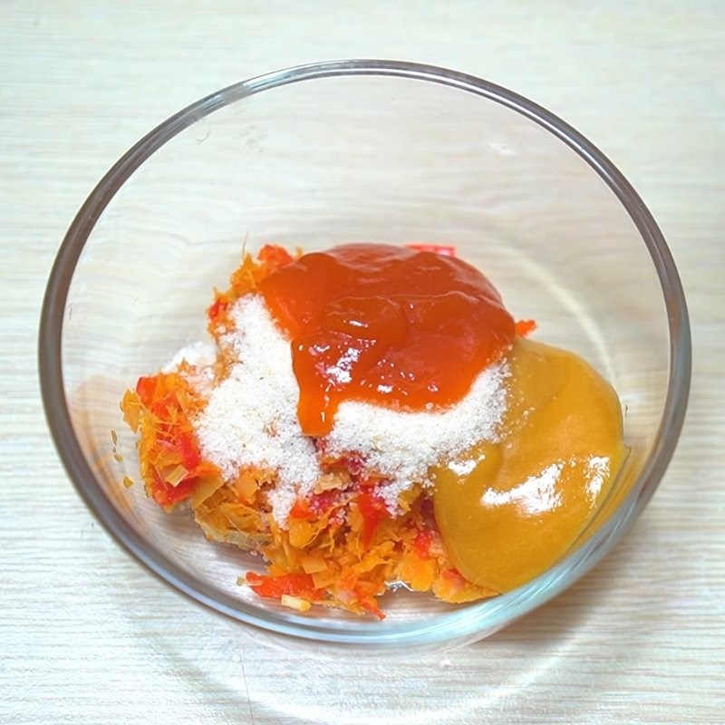 Bước 2 Pha hỗn hợp sốt thốt nốt Nước chấm mực hấp