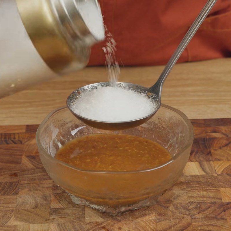 Bước 6 Pha nước chấm tương bần chuẩn vị Bê hấp tía tô