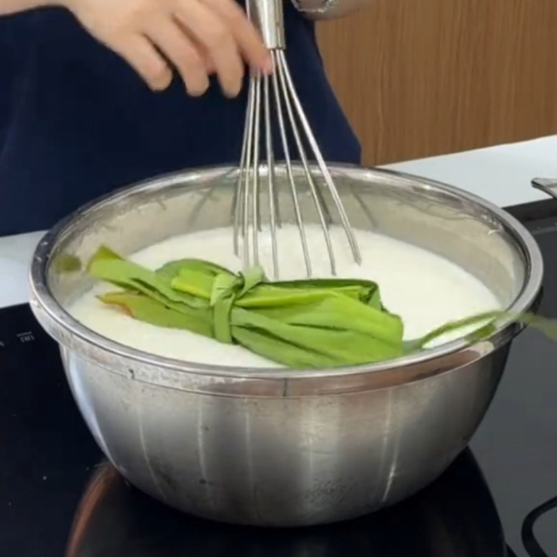 Bước 2 Pha sữa dừa béo ngậy Sữa dừa sương sáo