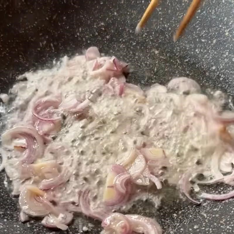 Bước 6 Phi hành tỏi và chiên phồng tôm Gỏi rau tiến vua tôm thịt