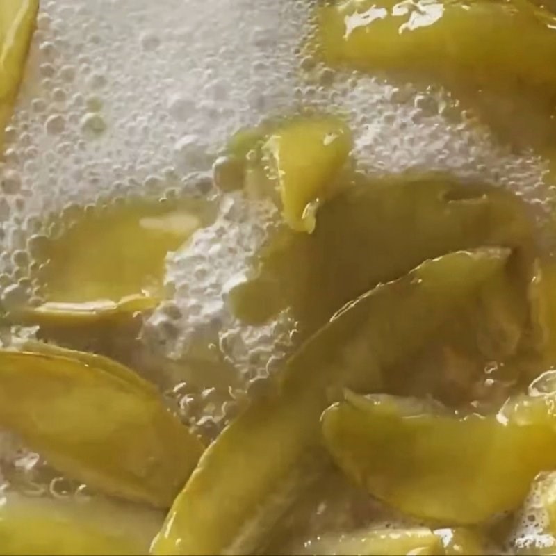 Bước 5 Sên khế xào đường lần 1 Ô mai khế