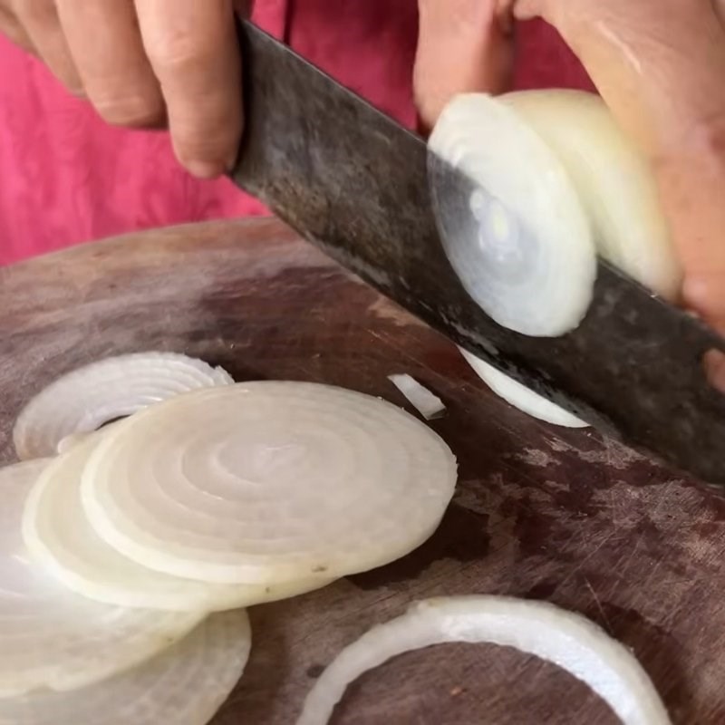 Bước 3 Sơ chế các loại rau củ Gỏi rau tiến vua tôm thịt