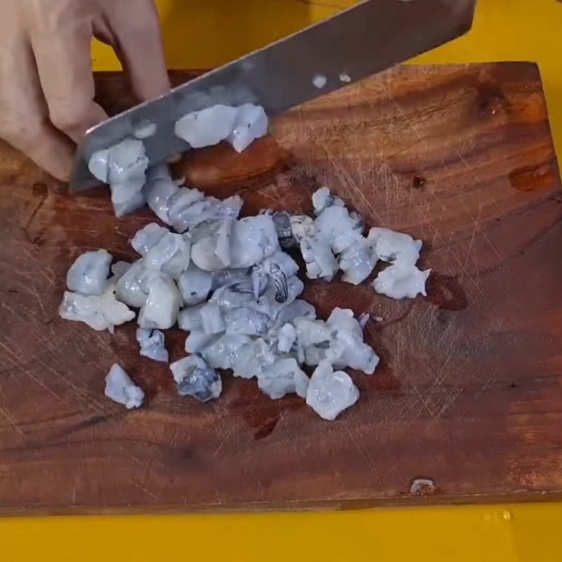 Bước 2 Sơ chế các nguyên liệu khác Canh rong mứt nấu tôm tươi