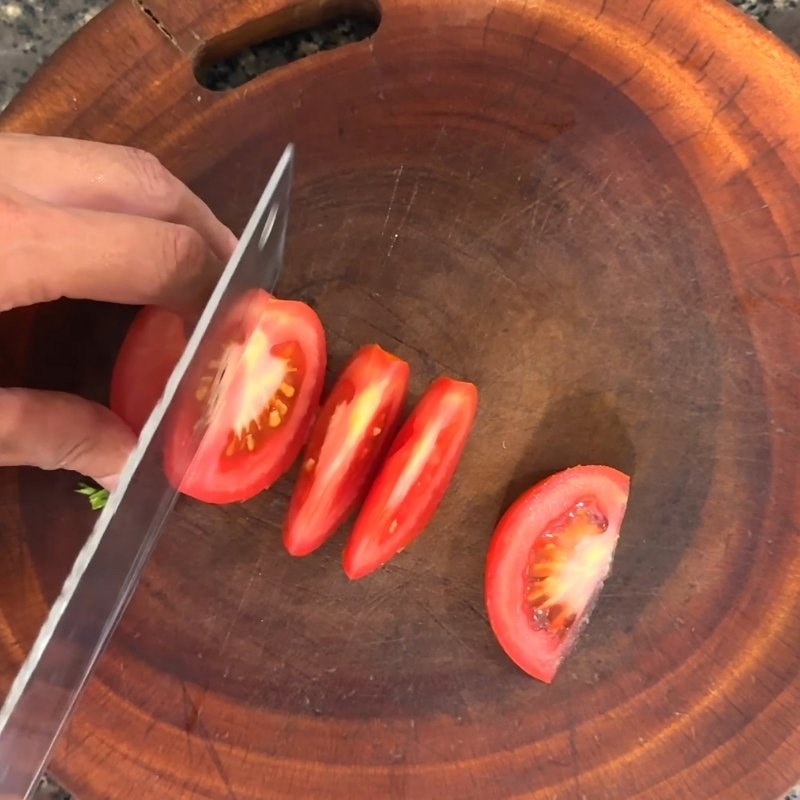 Bước 1 Sơ chế nguyên liệu Bồng khoai nấu ốc