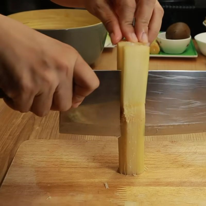 Bước 2 Sơ chế nguyên liệu nấu sâm bí đao nước sâm bí đao