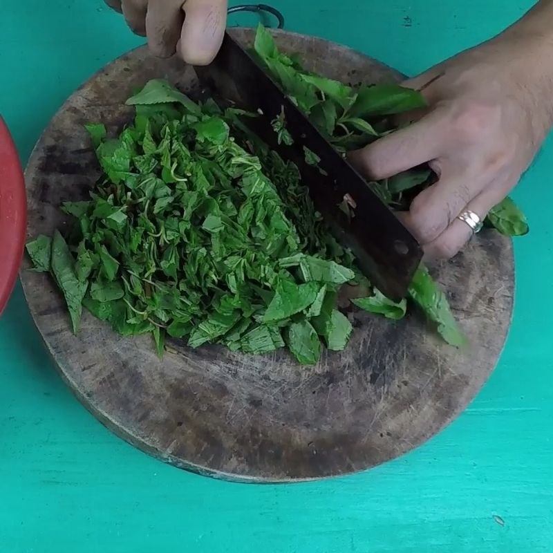 Bước 3 Sơ chế rau đay, mồng tơi và mướp hương Canh cáy rau đay mùng tơi mướp
