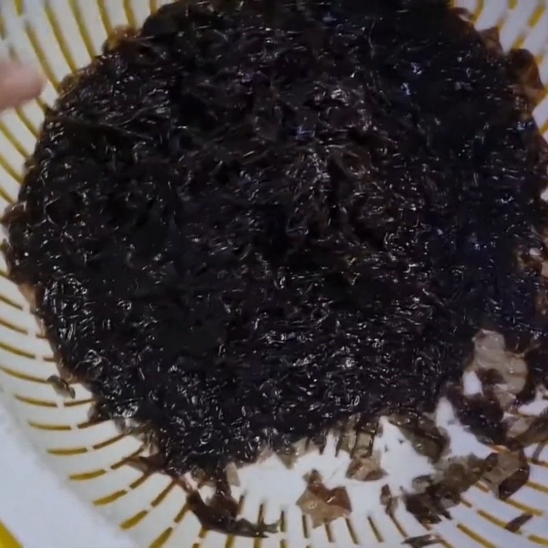 Bước 1 Sơ chế rong mứt Canh rong mứt nấu tôm tươi