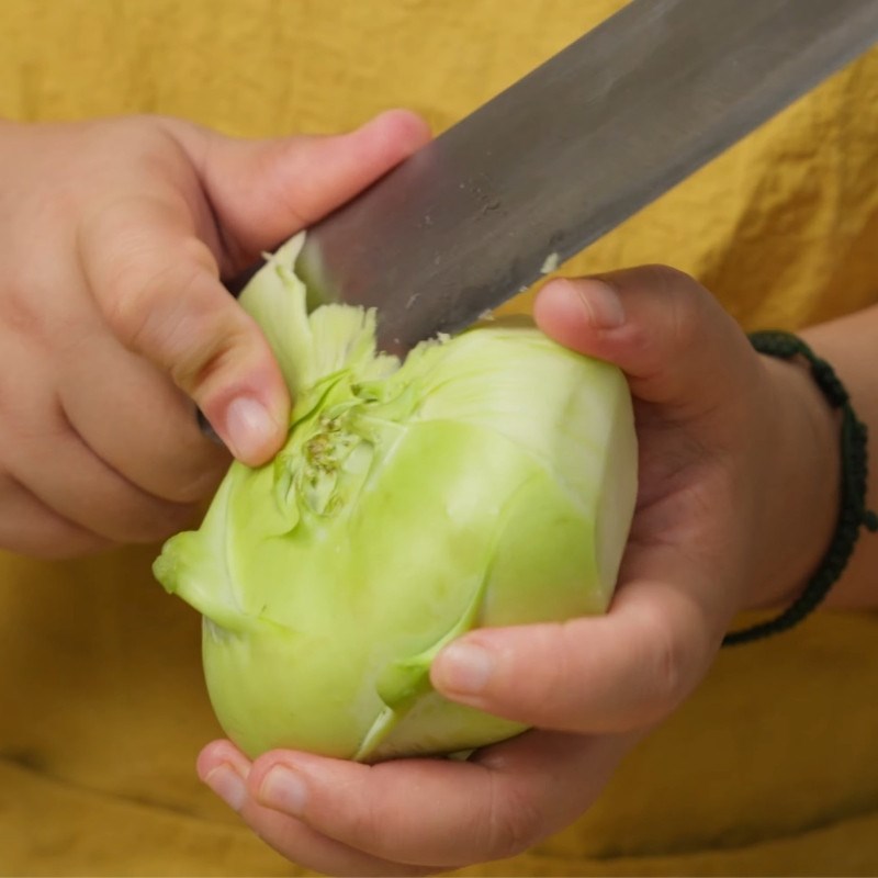 Bước 1 Sơ chế su hào Su hào luộc