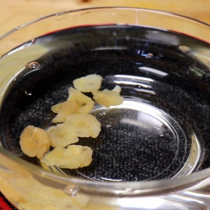 Bước 1 Sơ chế tuyết giáp chè tuyết giáp