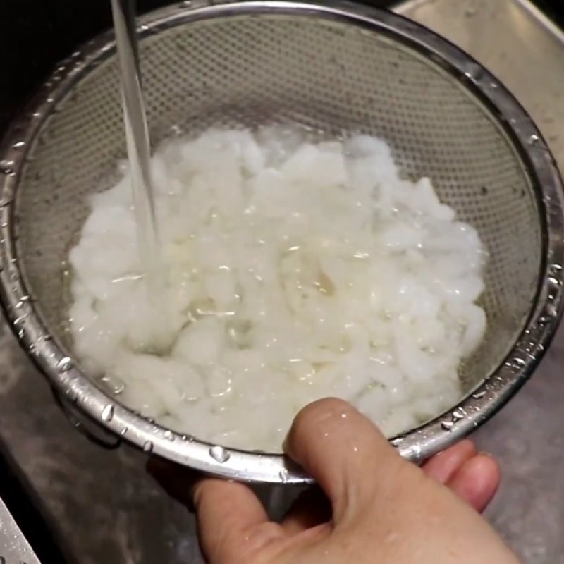 Bước 1 Sơ chế tuyết giáp chè tuyết giáp