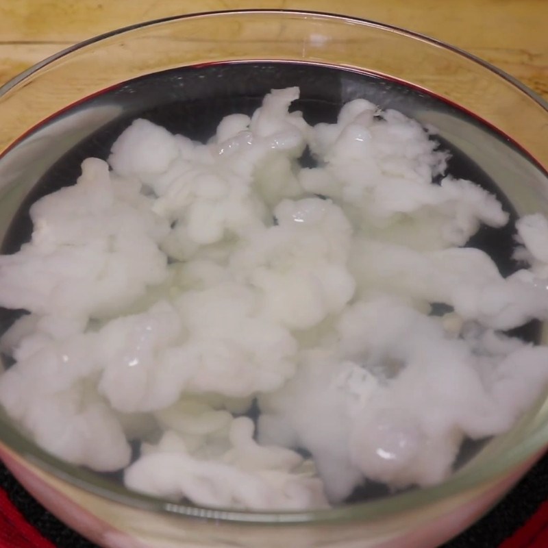 Bước 1 Sơ chế tuyết giáp chè tuyết giáp