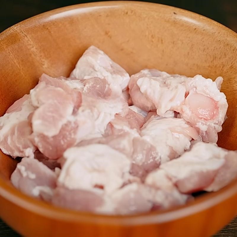 Bước 1 Sơ chế và ướp sụn Bánh mì xíu mại chén