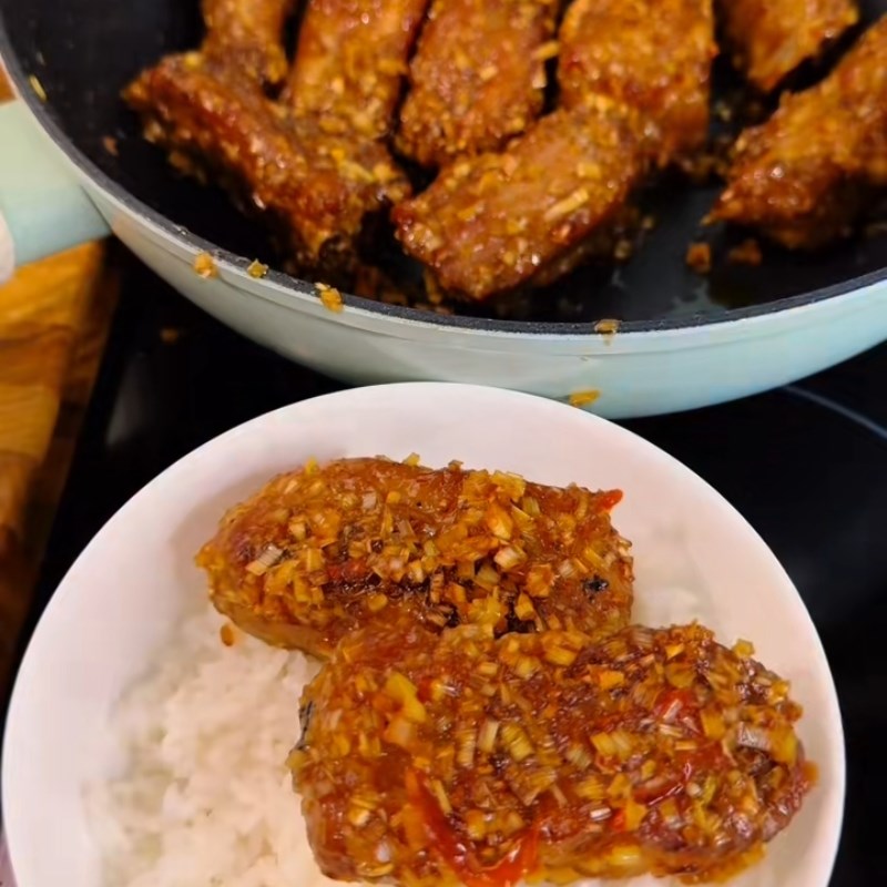 Bước 6 Thành phẩm Sườn chiên sả ớt