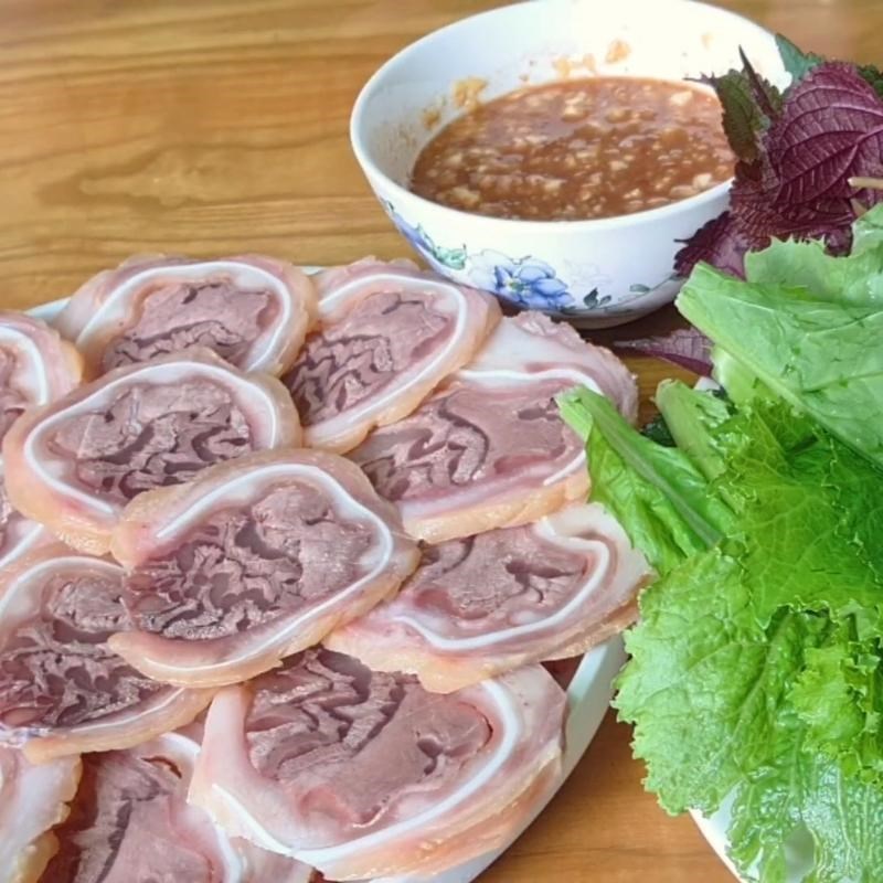 Bước 6 Thành phẩm Tai heo cuộn bắp bò ngâm mắm