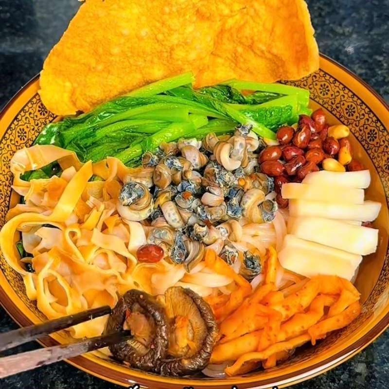 Bước 6 Thành phẩm bún ốc liễu châu