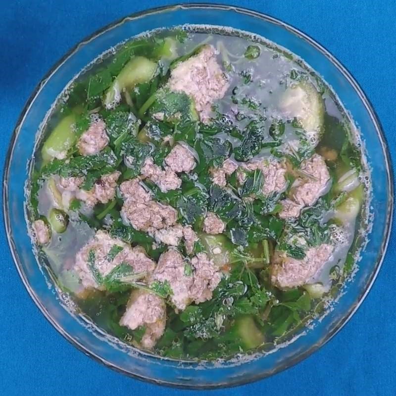 Bước 5 Thành phẩm Canh cáy rau đay mùng tơi mướp