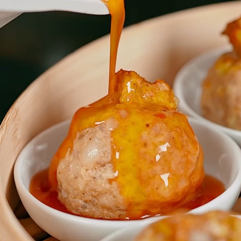 Bước 6 Thành phẩm Bánh mì xíu mại chén