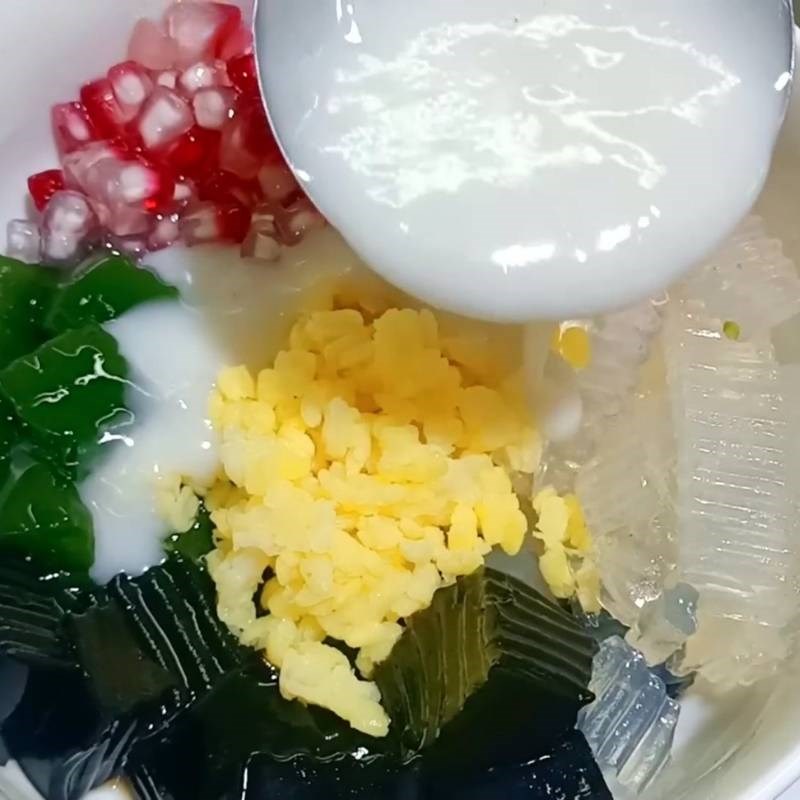 Bước 7 Thành phẩm Chè xoa xoa hạt lựu