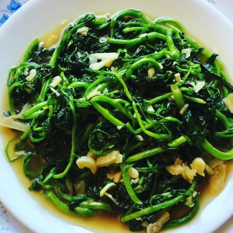 Bước 4 Thành phẩm Rau cải xoong xào tỏi