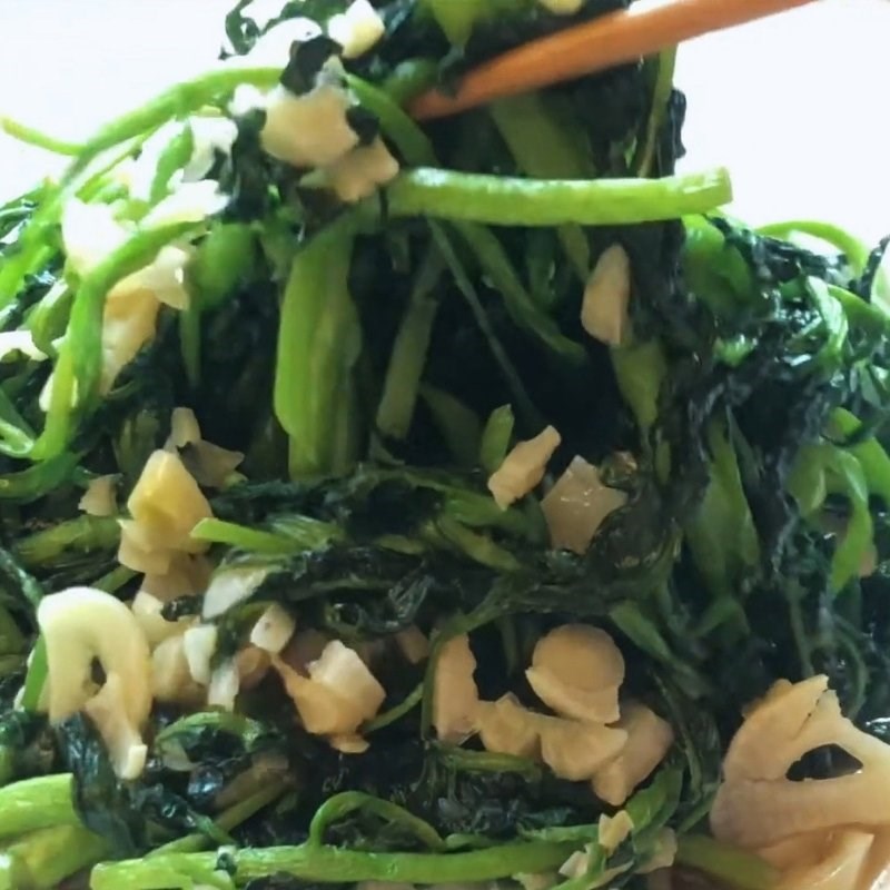 Bước 4 Thành phẩm Rau cải xoong xào tỏi