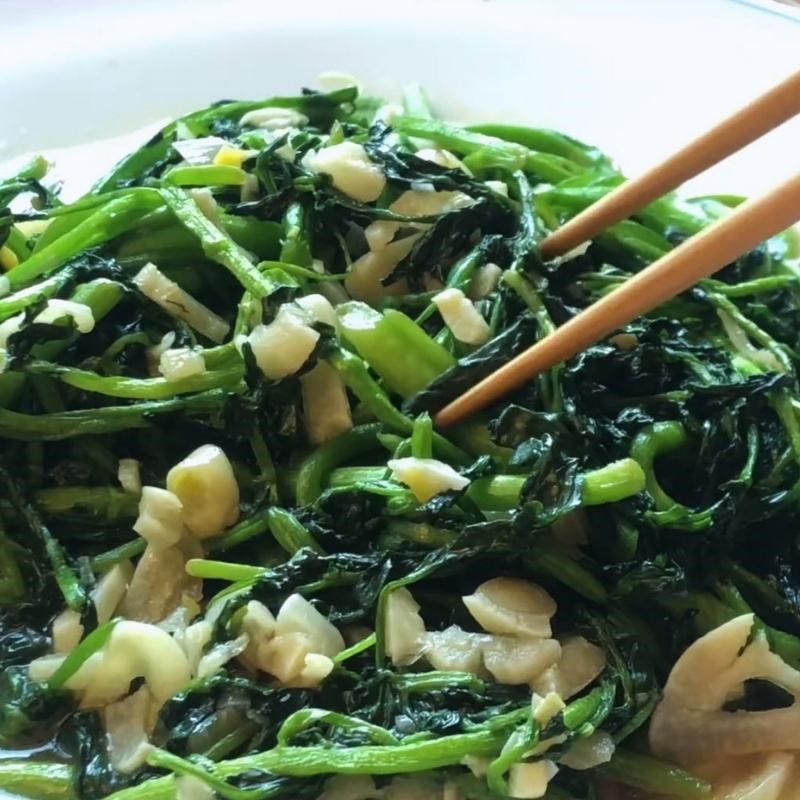 Bước 4 Thành phẩm Rau cải xoong xào tỏi