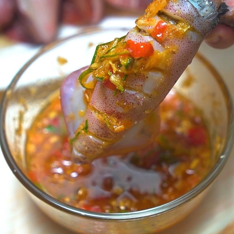 Bước 3 Thành phẩm Nước chấm mực hấp