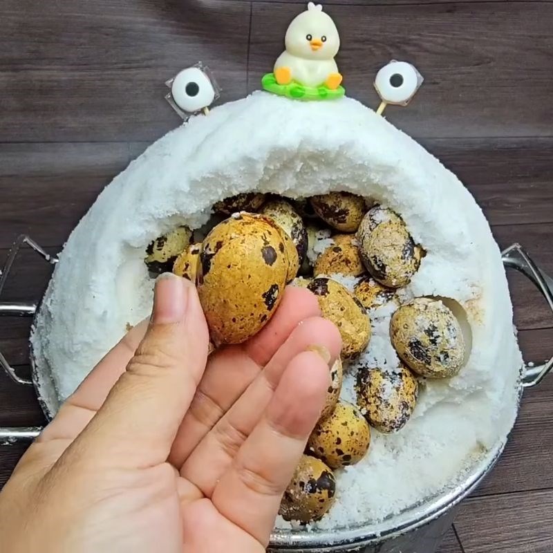 Bước 6 Thành phẩm Trứng cút nướng muối Trung Hoa