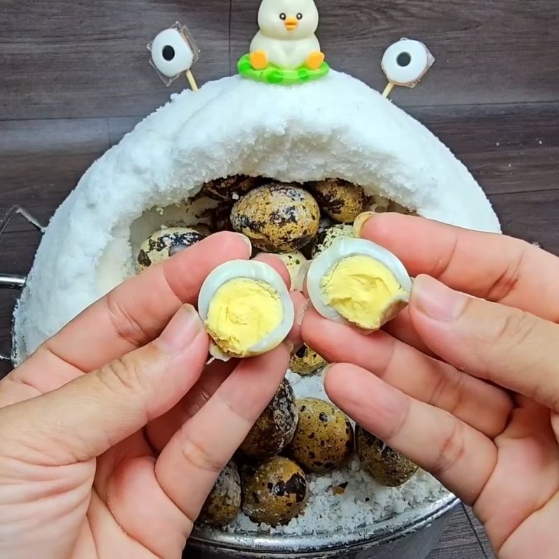 Bước 6 Thành phẩm Trứng cút nướng muối Trung Hoa