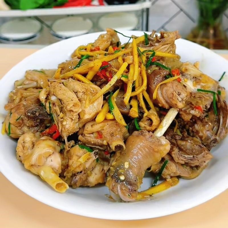 Bước 4 Thành phẩm Gà xào gừng sả