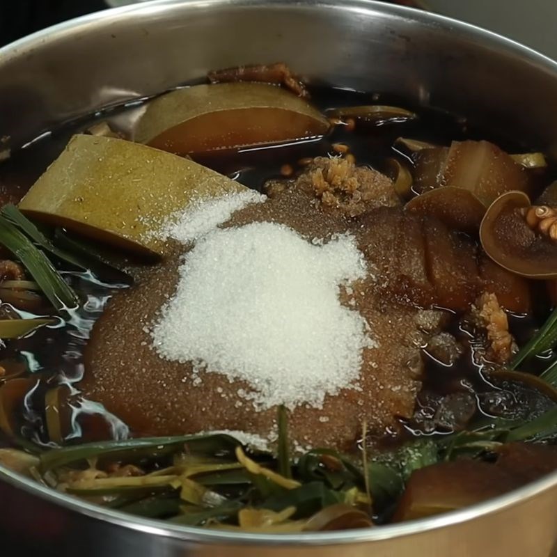 Bước 4 Thêm hương và nêm đường nước sâm bí đao