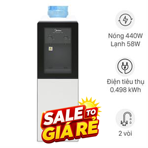 Cây nước nóng lạnh Midea YD1518S-X 498W