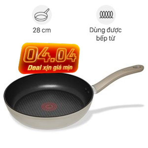 Chảo nhôm chống dính đáy từ Tefal H9100614