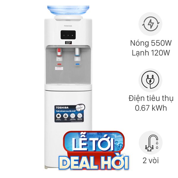 Cây nước nóng lạnh Toshiba RWF-W1664TV(W1) 670W