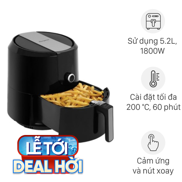 Nồi chiên không dầu Kangaroo 5.2 lít KG55AF1A