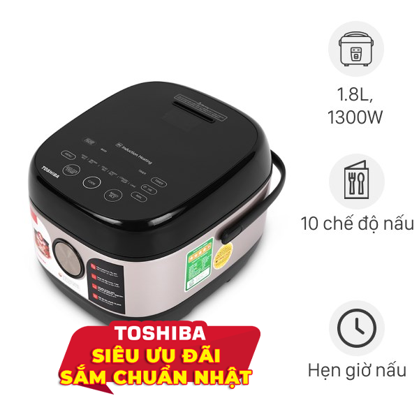 Nồi cơm điện cao tần Toshiba 1.8 lít RC-18IX1PV