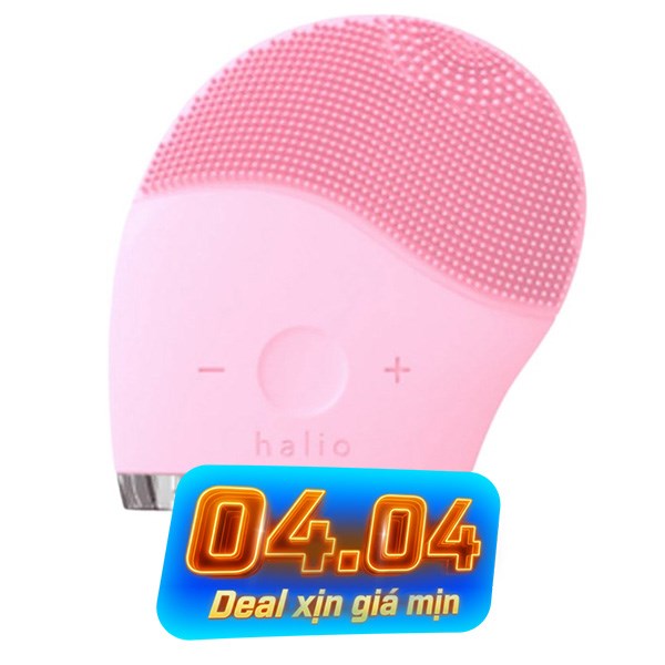 Máy rửa mặt và massage Halio Baby Pink