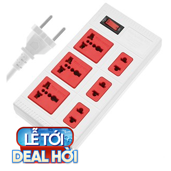 Ổ cắm điện Điện Quang 6 lỗ 5m ECO ĐQ ESK 5WR 6ECO