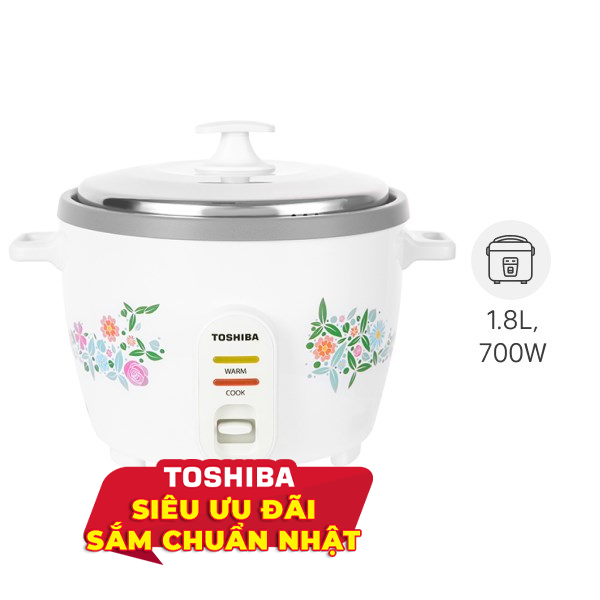 Nồi cơm nắp rời Toshiba 1.8 lít RC-18MH1PV(F)