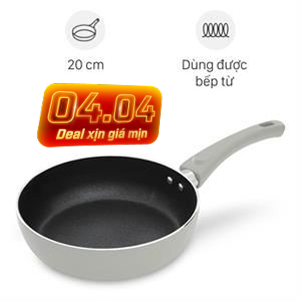 Chảo nhôm sâu chống dính đáy từ Elmich Harmonia EL-3779