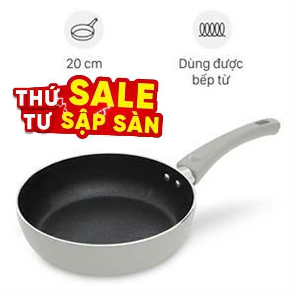 Chảo nhôm sâu chống dính đáy từ Elmich Harmonia EL-3779