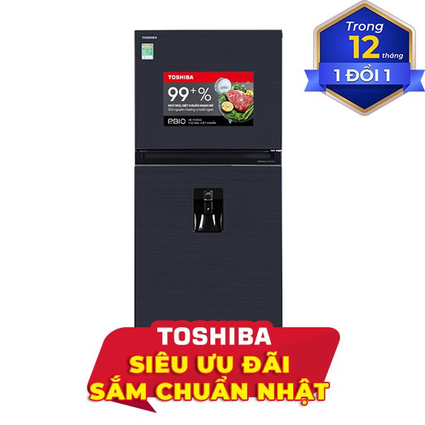 Toshiba Inverter 407 lít GR-RT535WE-PMV(06)-MG