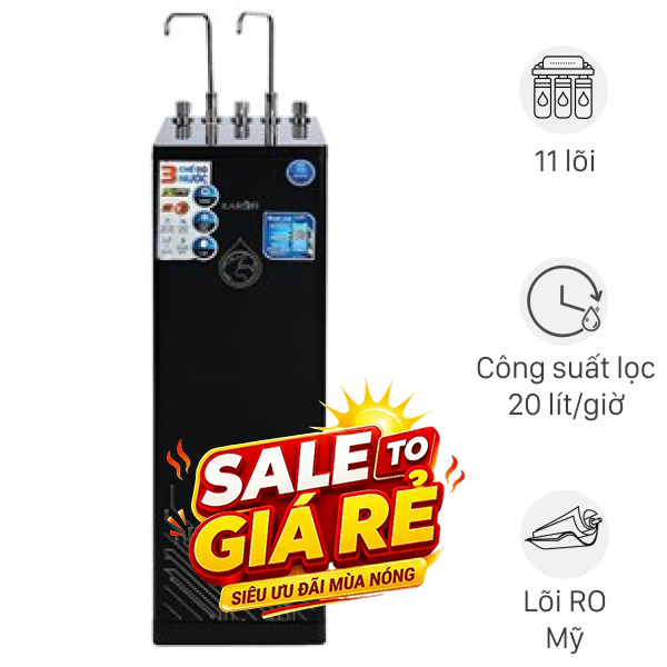 Máy lọc nước RO nóng nguội lạnh Hydrogen Karofi KAD-D66