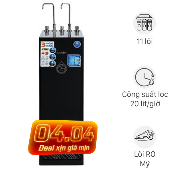 Máy lọc nước RO nóng nguội lạnh Hydrogen Karofi KAD-D66