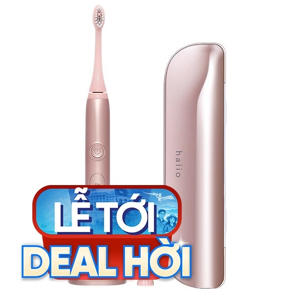 Bàn chải điện Halio Sonic Whitening Pro Rose Gold