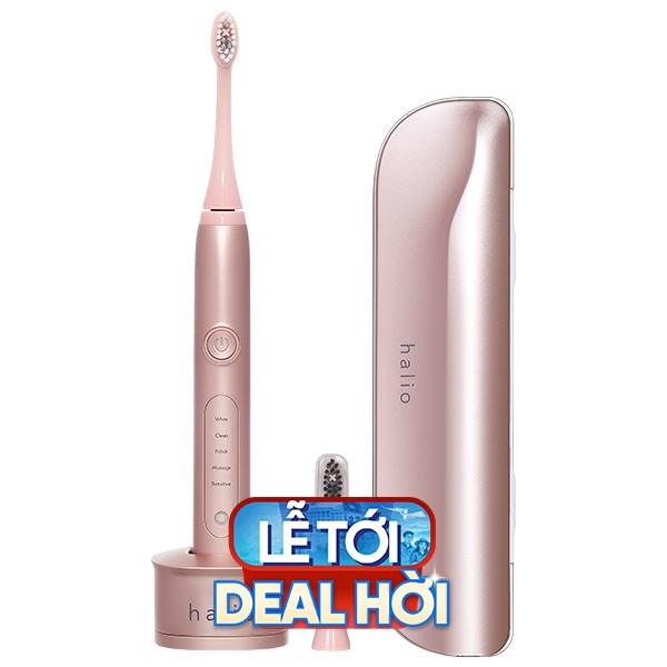 Bàn chải điện Halio Sonic Whitening Pro Rose Gold