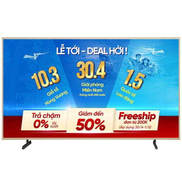 Smart Tivi Khung Tranh The Frame QLED Samsung AI 4K 65 inch QA65LS03B